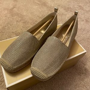 Michael Kors, Lenny Espadrille, Light Gold Glitter Size 8